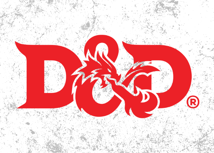 the red D&D logo appears on a white background.